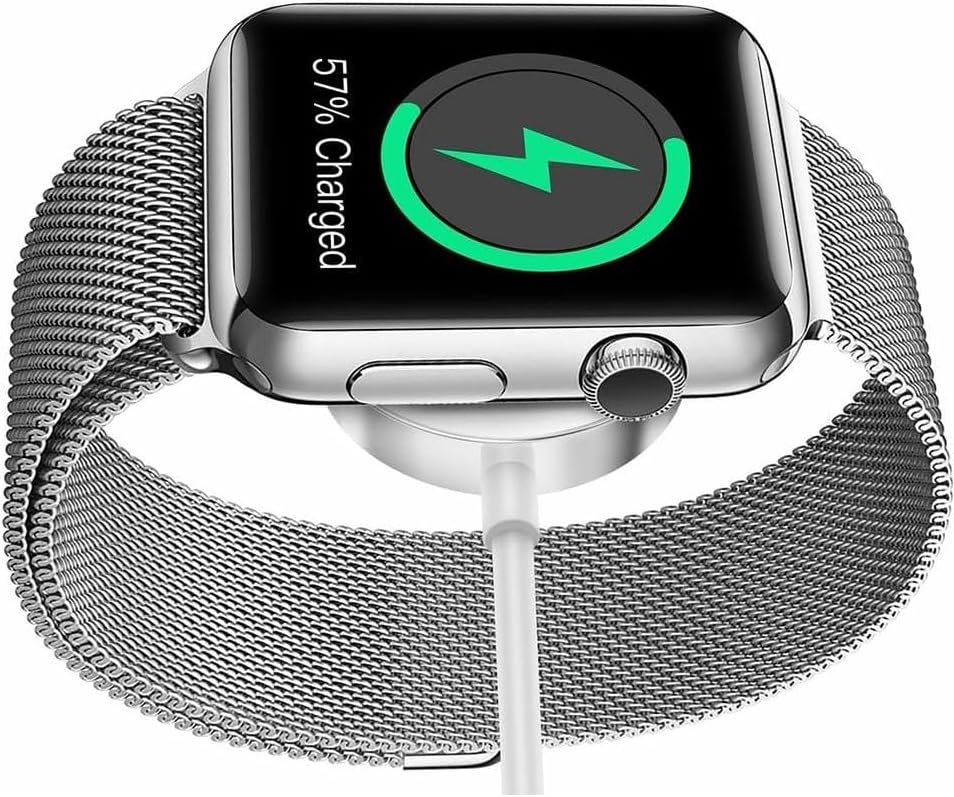 Alternative view of Apple Watch ile Uyumlu Manyetik Kablosuz Şarj Kablosu - Series 9/8/7/6/5/4/3/2/1/SE Modellerine Uygun USB-A Akıllı Saat Şarj Aleti (1M)