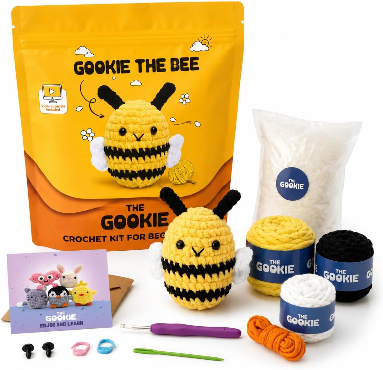Arı Amigurumi Tığ Kiti Örgü Seti