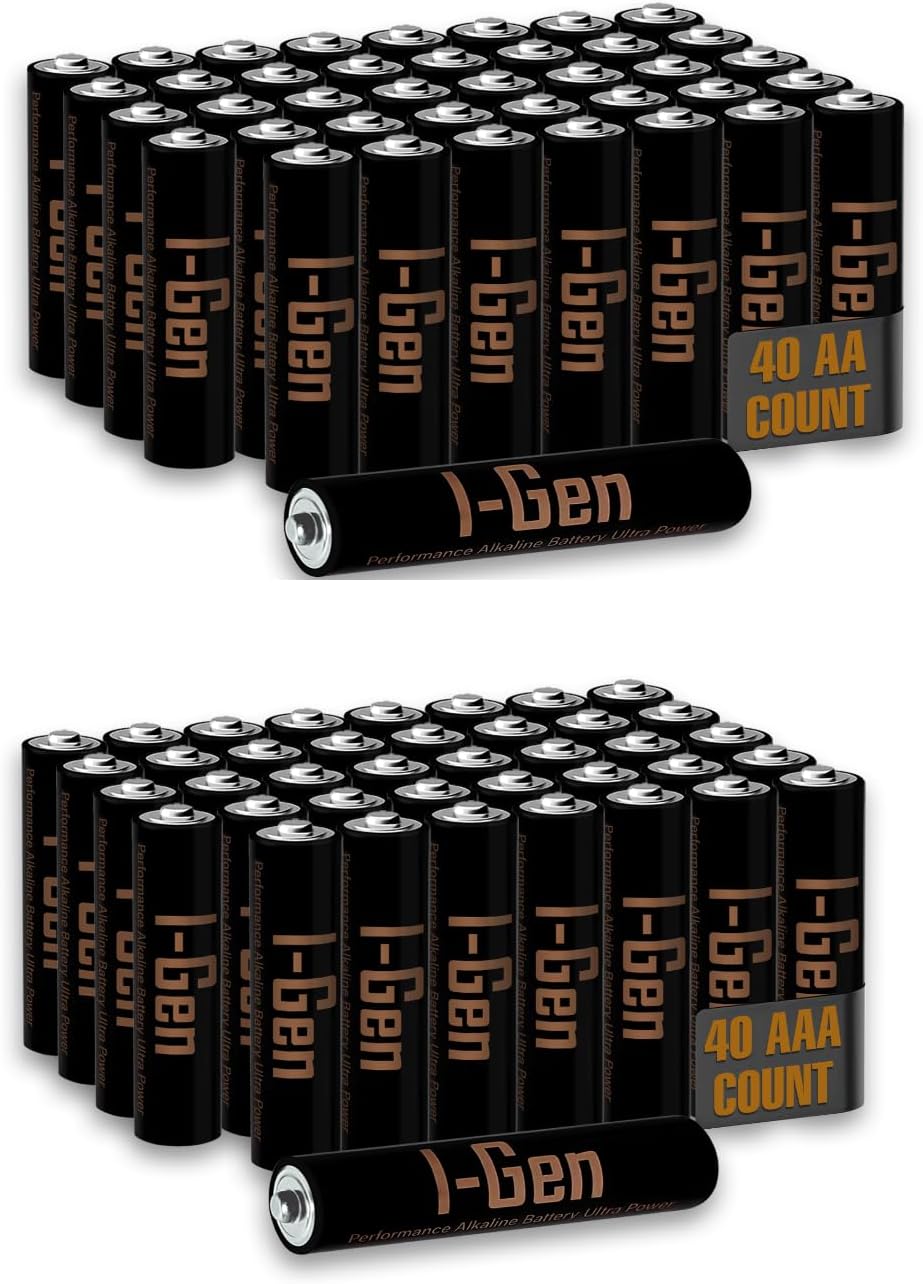 I-Gen A173 Ultra Alkalin 40'lı Paket LR03 1.5V AAA İnce Kalem Pil + 40'lı Paket LR6 1.5V AA Kalem Pil - Görsel 2