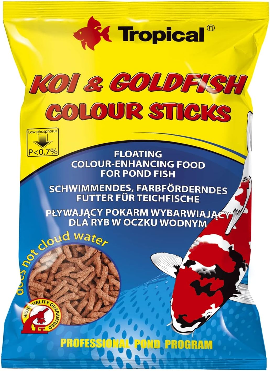 Alternative view of TROPICAL Koi & Goldfish Colour Sticks 1000 ml / 90 gr