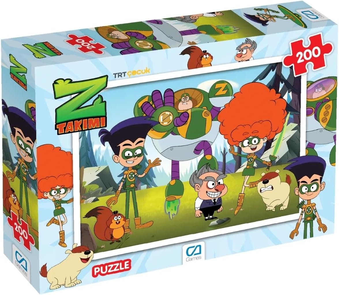 Z-Takımı  200 Parça 33x48cm Çocuk Puzzle Yapboz
