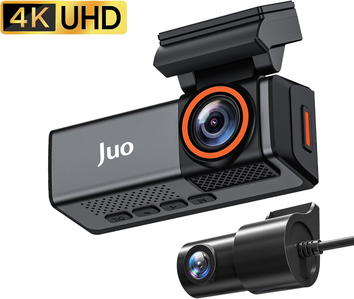 C20 4K UHD Ön + FHD Arka 2 Kameralı WiFi GPS HDR Araç Kamerası 3.4" IPS Ekranlı 170 Derece Geniş Açı Gece Görüş - Görsel 3