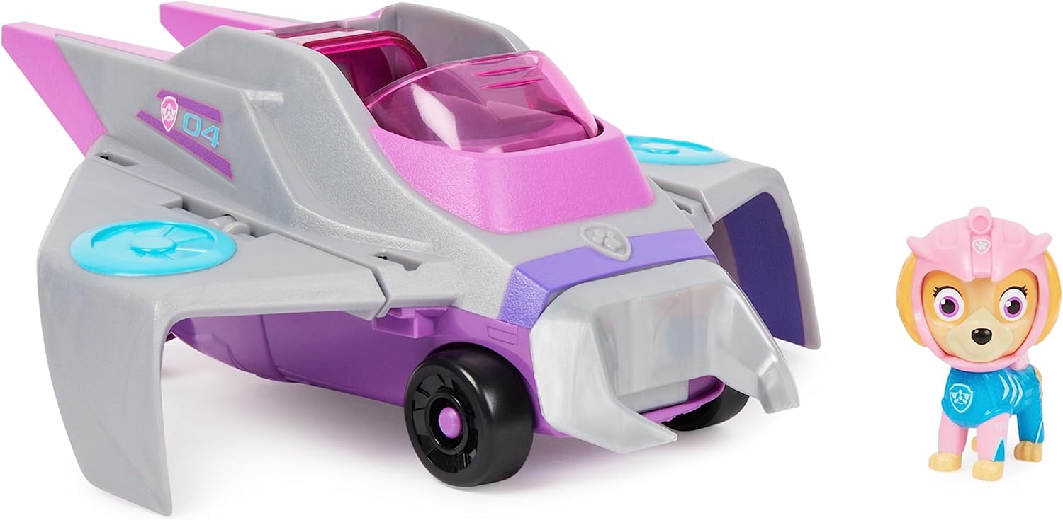 Paw Patrol Aqua Pups Skye Transforming Manta Ray Vehicle with Collectible Action Figure, Kids Toys for Ages 3 and up - Görsel 3