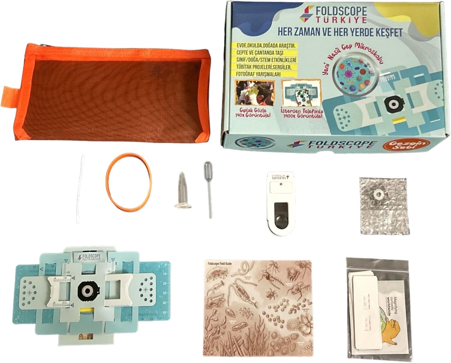 FOLDSCOPE CEP MİKROSKOBU GEZGİN SETİ