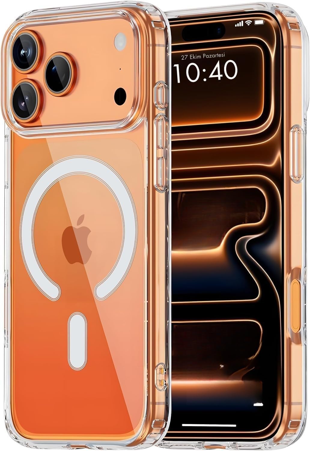 MADNOVA Apple iPhone 17 Pro Serisi için iPhone Şeffaf Kılıf Kamera Korumalı Magsafe ile Uyumlu Şeffaf Kılıf - Görsel 2