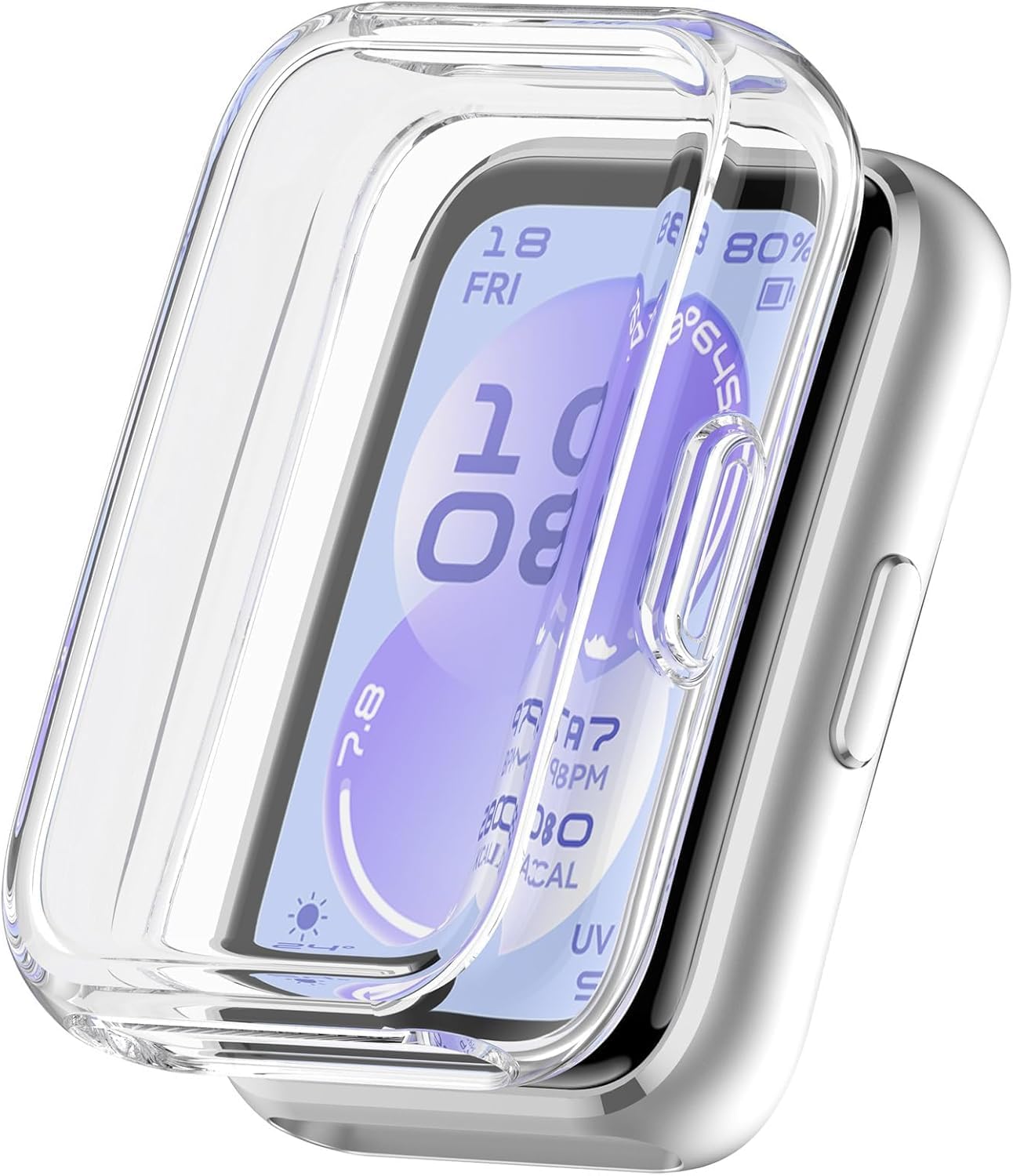 Alternative view of [Soft-Case]  Band 11 ile Uyumlu 360° Kasa Koruyucu Yumuşak TPU Kılıf Dokunmayı ve Netliği Etkilemeyen Band11 Ekran Koruma Çizilmeye Karşı  Band 11 Ekran Koruyuculu Kılıf (Şeffaf)