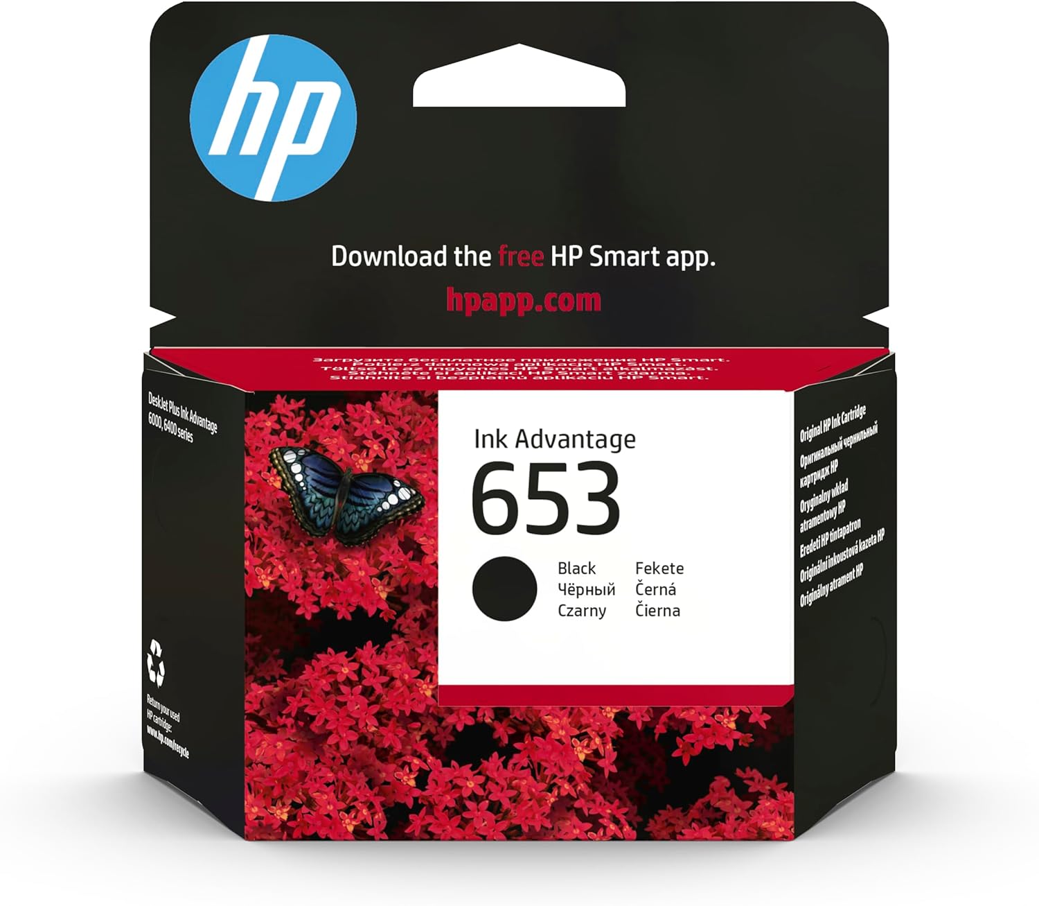 HP 653 Siyah Mürekkep Kartuş 360 Sayfa (3YM75AE)