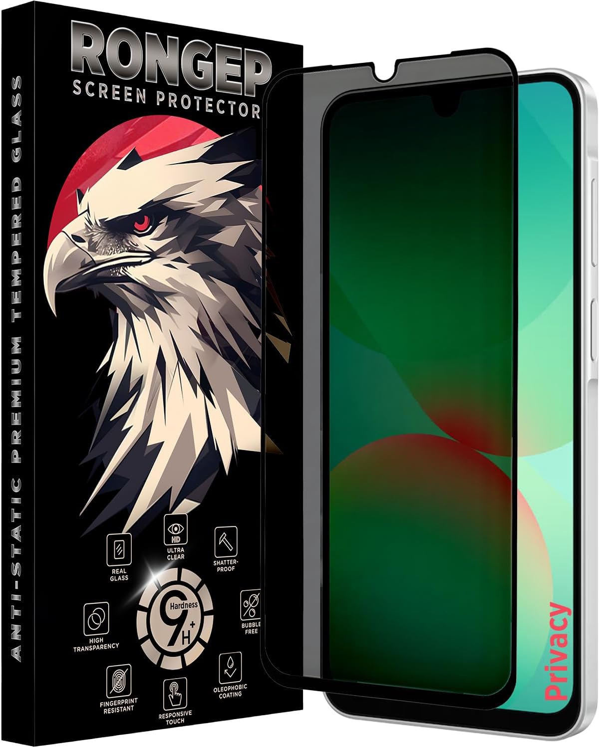 Galaxy A26 için Hayalet Ekran Koruyucu 9H Sertlikte Anti-Static Temperli Cam Dokunmatiği Etkilemeyen A26 Ekran Koruyucu Çizik ve Darbelere Karşı A26 Ekran Koruma (Hayalet) - Görsel 3