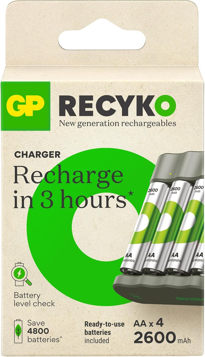 Alternative view of GP B441 USB Pil Şarj Cihazı 4 Adet 2600mAh AA Kalem Pilli Set