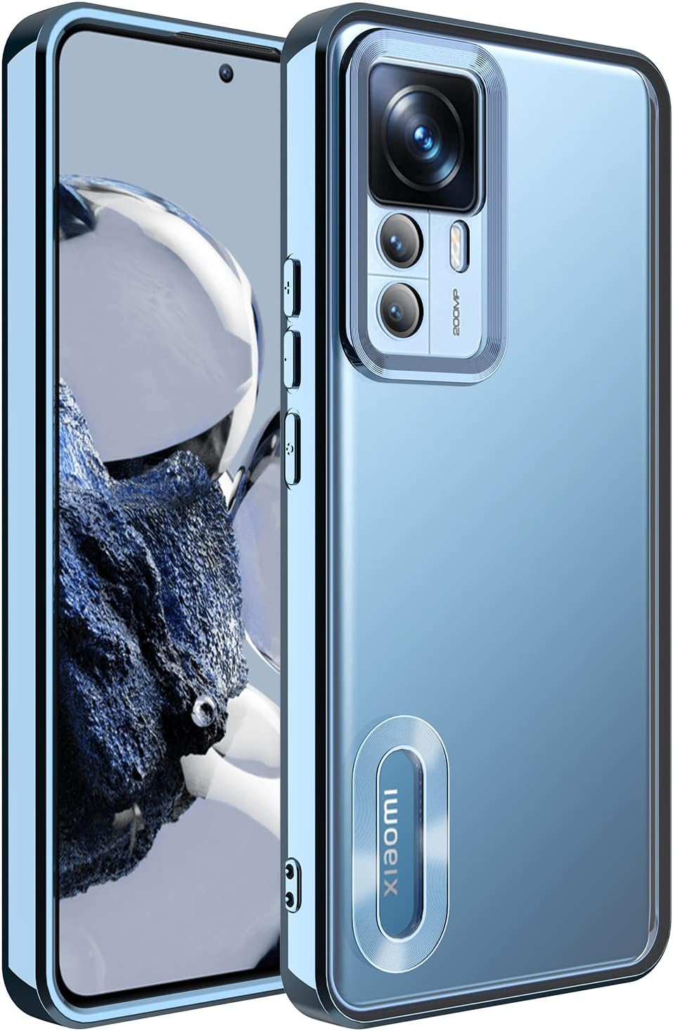Spia Xiaomi Mi 12T Pro Kılıf Sierra Mavi Disk Kapak Kamera Korumalı Dayanıklı Darbe Karşıtı Koruyucu Yeni Nesil Tasarım (Xiaomi Mi 12T Pro, Sierra Mavi) - Görsel 3