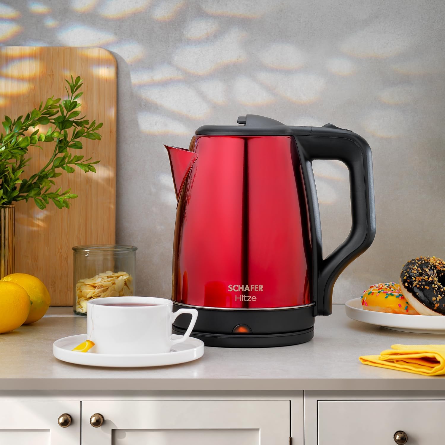 Alternative view of Hitze Paslanmaz Çelik Su Isıtıcı (Kettle)-Kırmızı