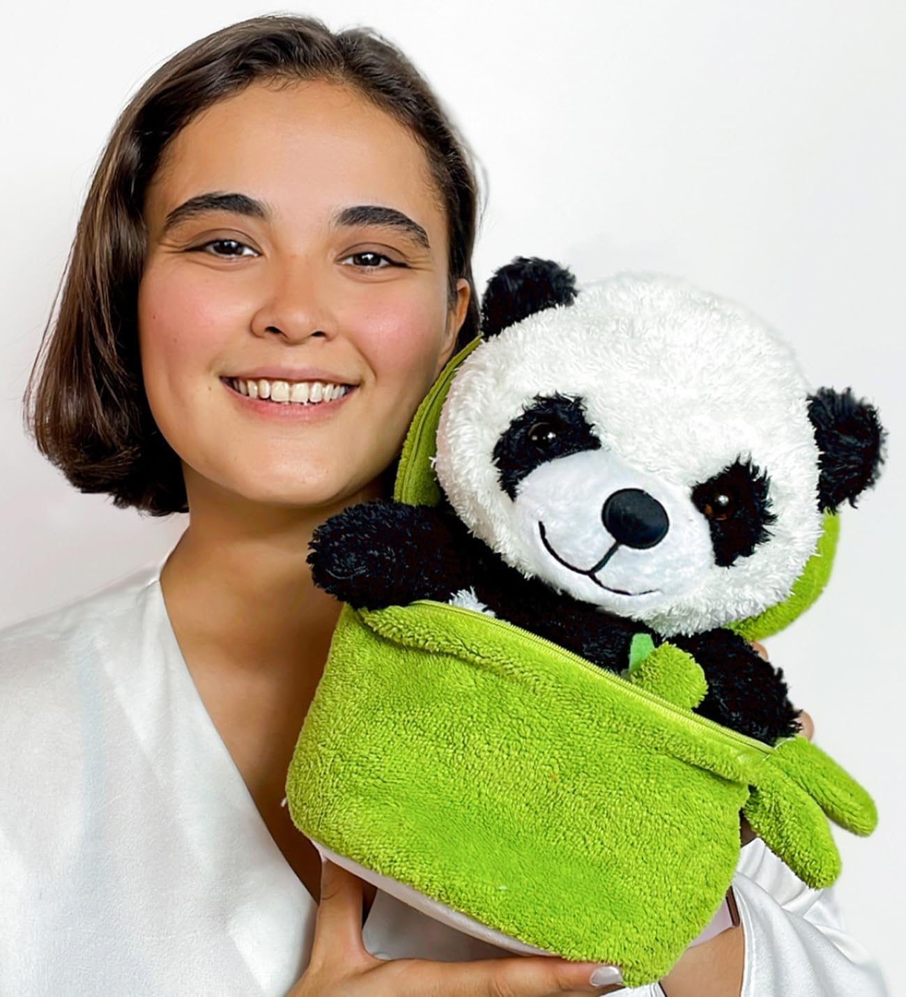 Özgüner Oyuncak Çantalı Bambu Panda Peluş Oyuncak - Peluş Oyuncak - Dolgulu Sevimli Panda - Görsel 3