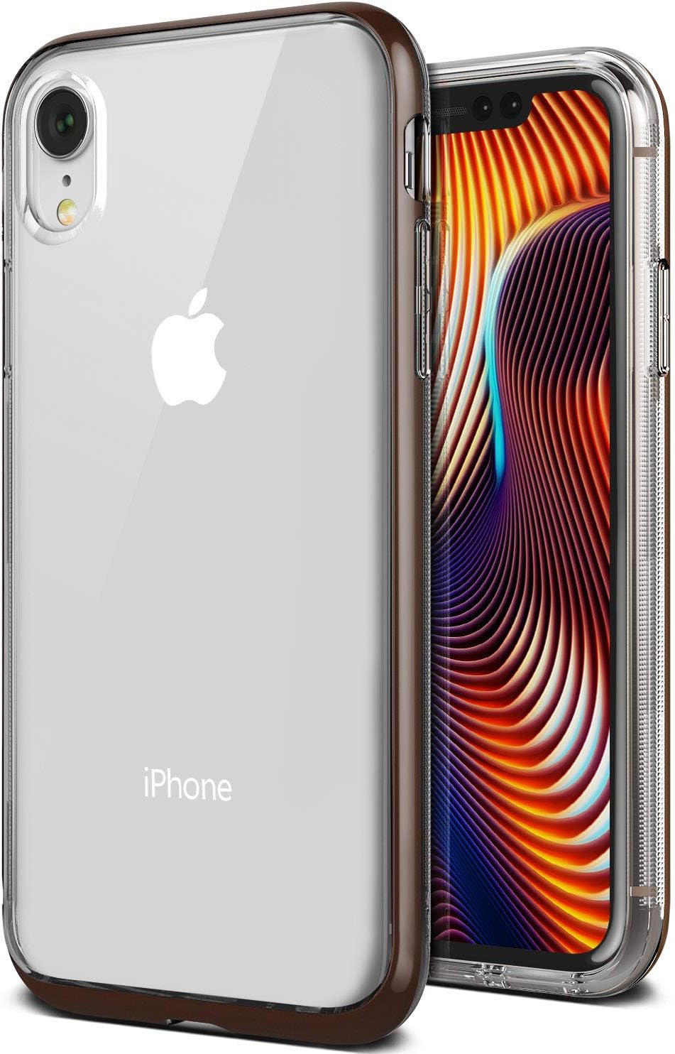 Alternative view of VRS93966 iPhone XR Crystal Bumper Kılıf, Brown