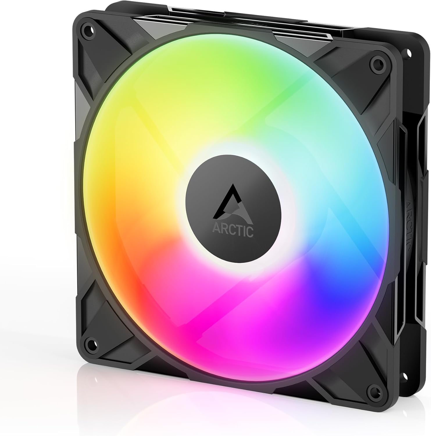 ARCTIC P14 Pro Reverse A-RGB - 140 mm Premium Ters Hava Akımlı Vantilatör, Y Kablo Ayırıcılı PWM Vantilatör, 400-2650 rpm, 0 devir<% 5 PWM, 5 V Dijital RGB, FDB, 4-Pin - Siyah - Görsel 3