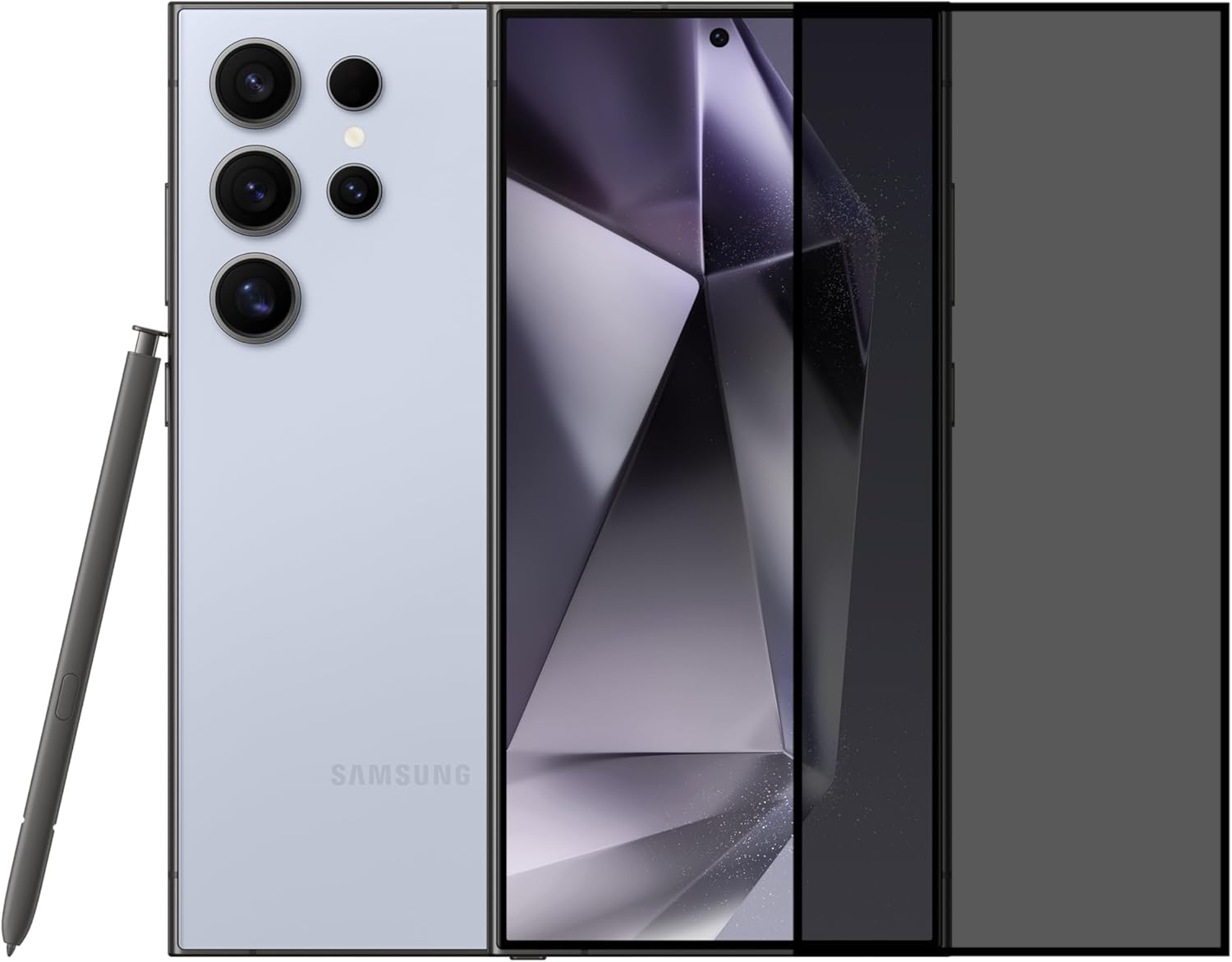 Alternative view of Tam Kaplayan Hayalet Parmak İzi Bırakmayan Safir Ekran Koruyucu Cam,  S24 Ultra İle Uyumlu