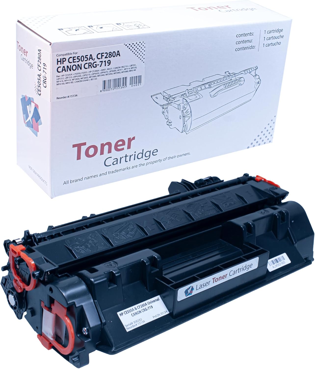 YSY CE505A P2035 P2050 P2055 2700(2.7K) Sayfa Verimli Muadil Toner (Siyah) - Görsel 3
