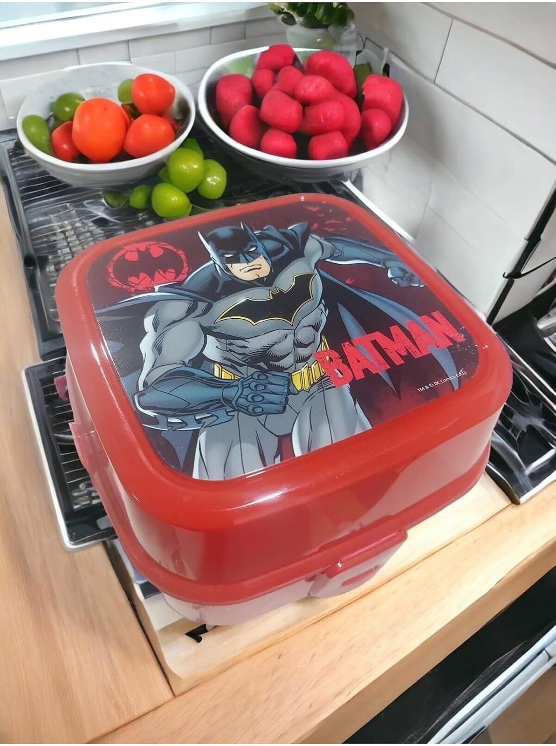 Alternative view of Batman Yemek Kabı, Kırmızı, Çocuk Beslenme Kutusu