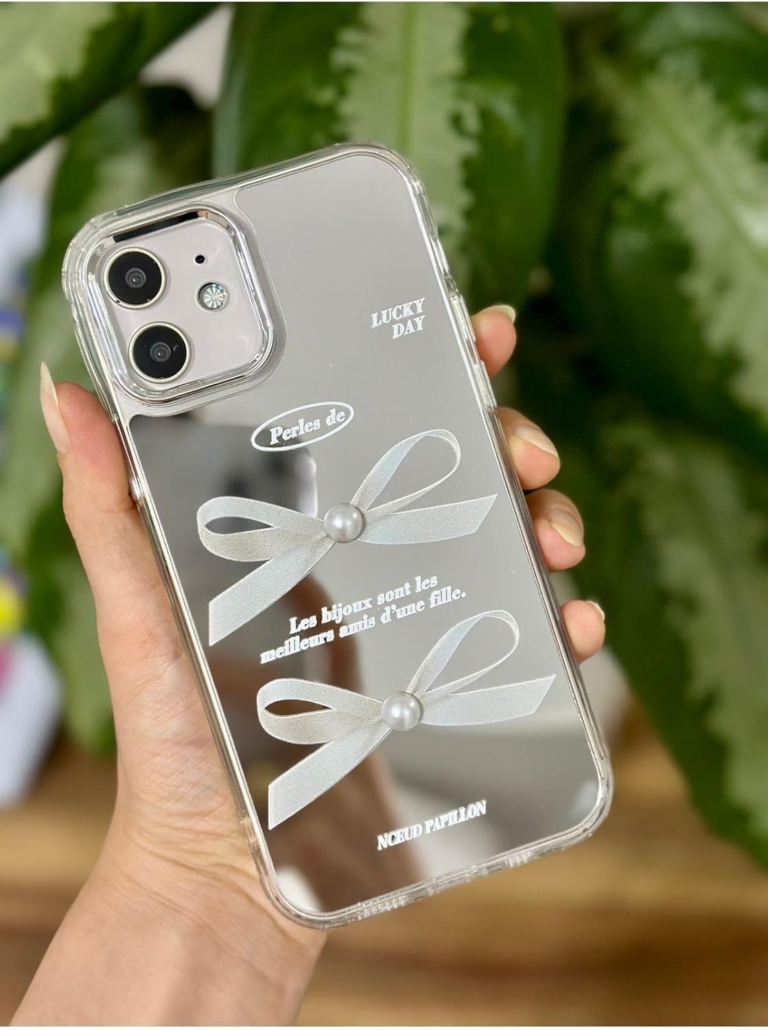 Alternative view of Iphone 12 Ve 12 Pro ile Uyumlu Aynalı Fiyonk Darbe Önleyici Kamera Korumalı Silikon Kılıf