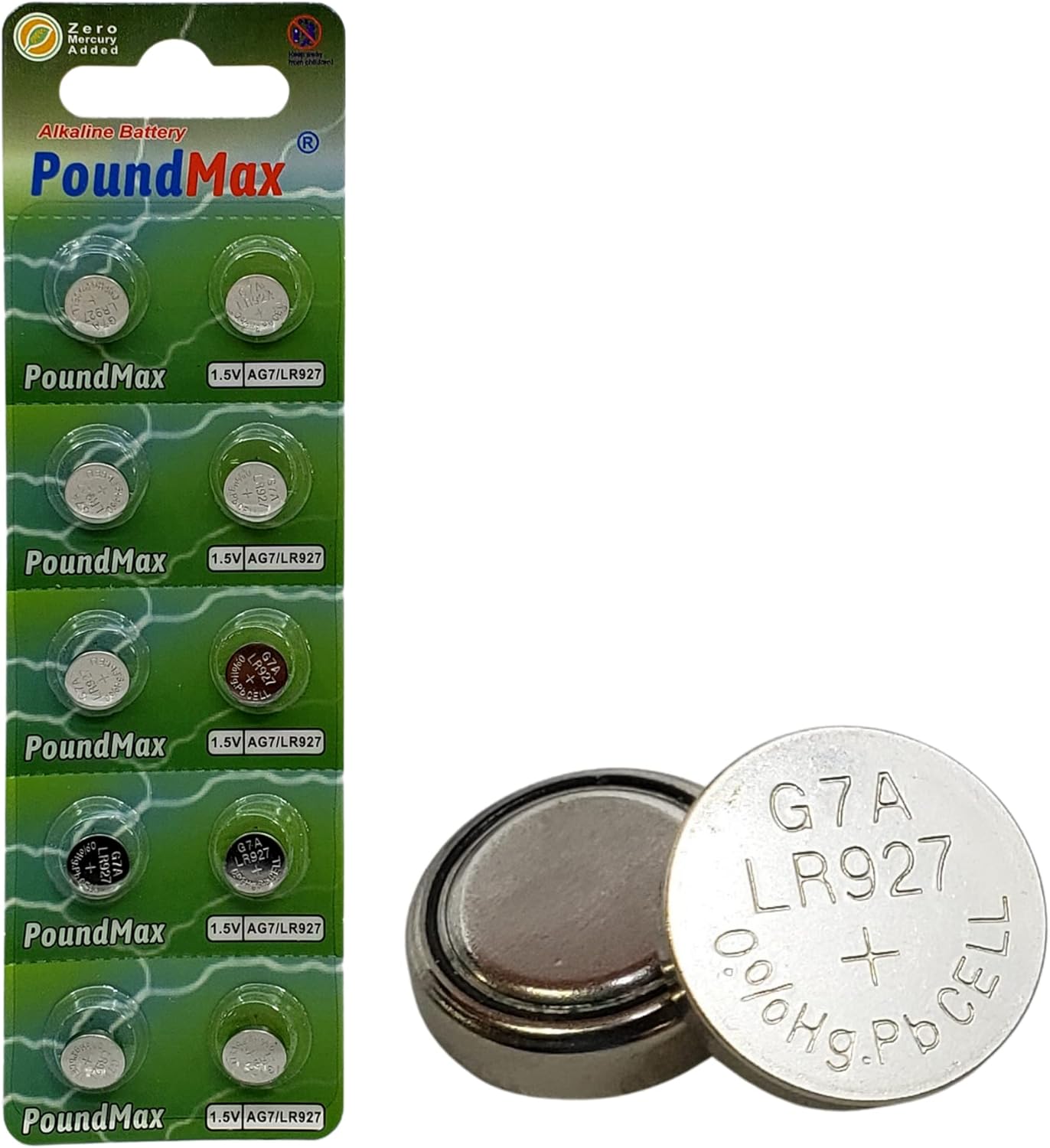 10x AG7, LR57, LR927, 395 1,5V Alkalin Pil Düğme Hücreleri, SR927, SR927W Saat oyuncakları, küçük elektronik cihazlar, saatler, araba anahtarları, uzaktan kumandalar, teraziler için - Görsel 3