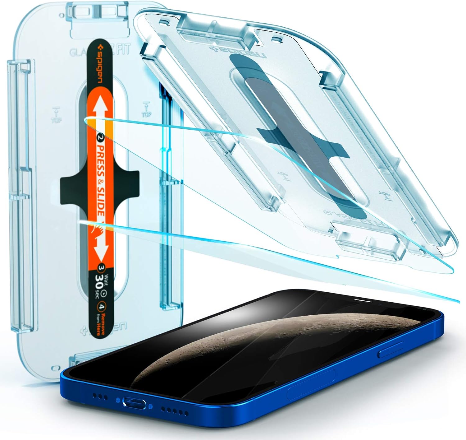 iPhone 12 / 12 Pro ile Uyumlu Cam Ekran Koruyucu Kolay Kurulum GLAS.tR EZ Fit Slim HD (2 Adet) - AGL01801 - Görsel 3