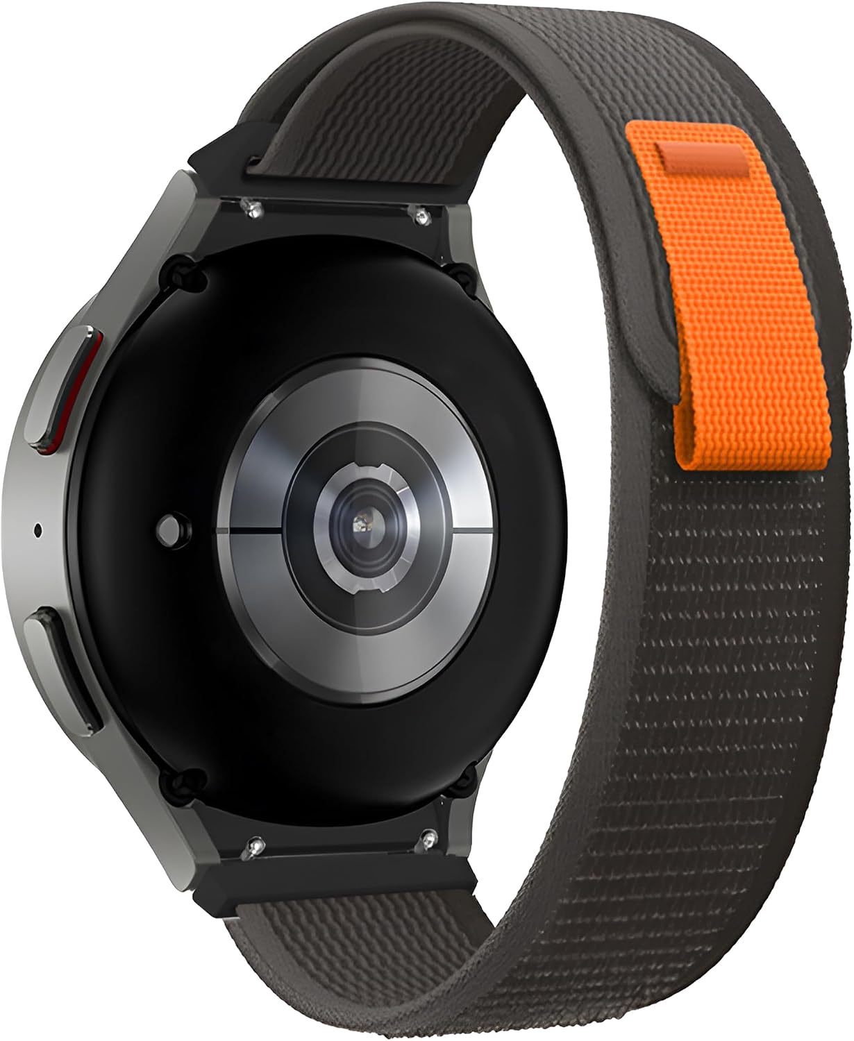 Galaxy Watch 7/6/5/4/FE Serisi (40mm/44mm) Watch 6/4 Classic (47mm/43mm/42mm) Watch 5 Pro 45mm İçin Hafif ve Bileği Rahatsız Etmeyen 20mm Kavisli Trail Loop Kumaş Kordon - Görsel 3