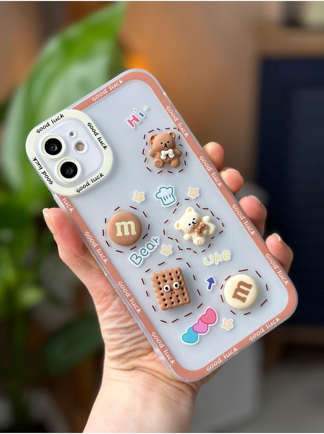Iphone 11 Şeffaf Ayıcık Tasarımlı Yumuşak Silikon Kamera Korumalı Kılıf - Görsel 2