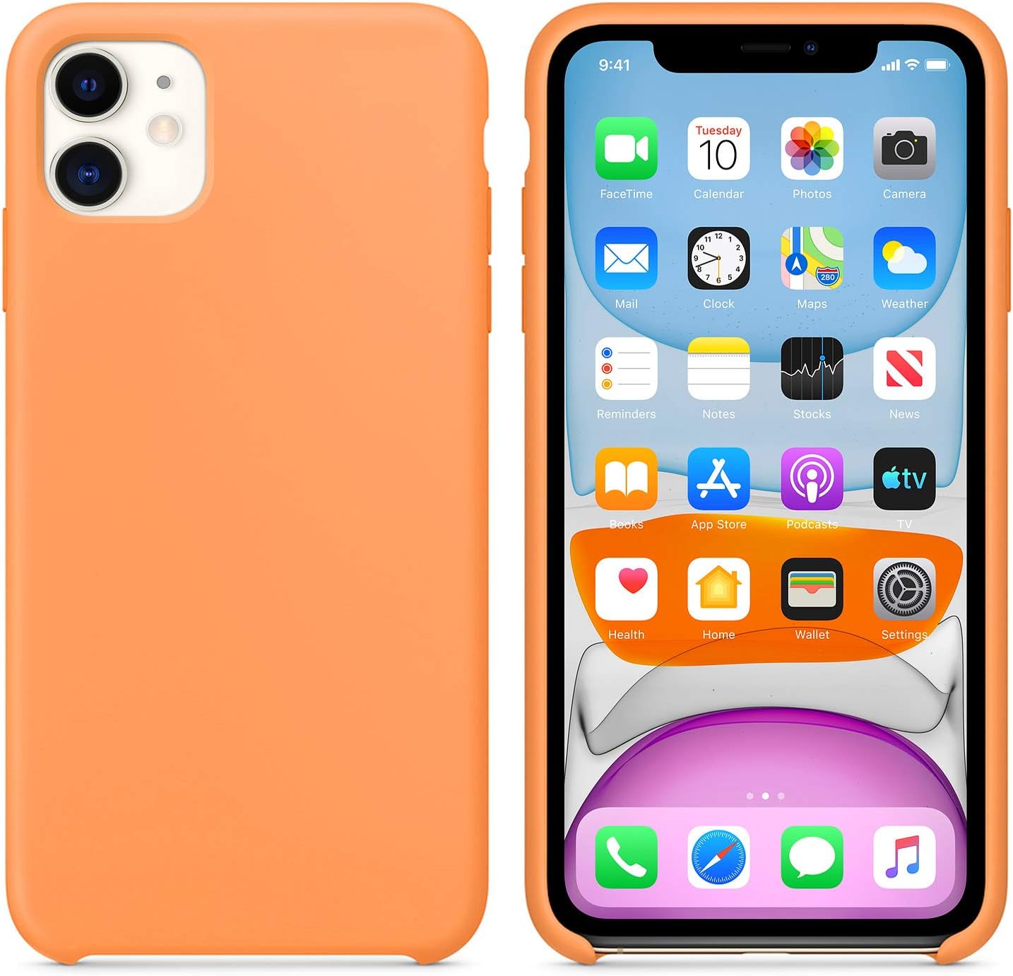 Alternative view of Apple iPhone 11 (6.1'') için Kılıf Liquid Lansman Silikon Papaya [iPhone 11 ile Uyumlu Kılıf - ]