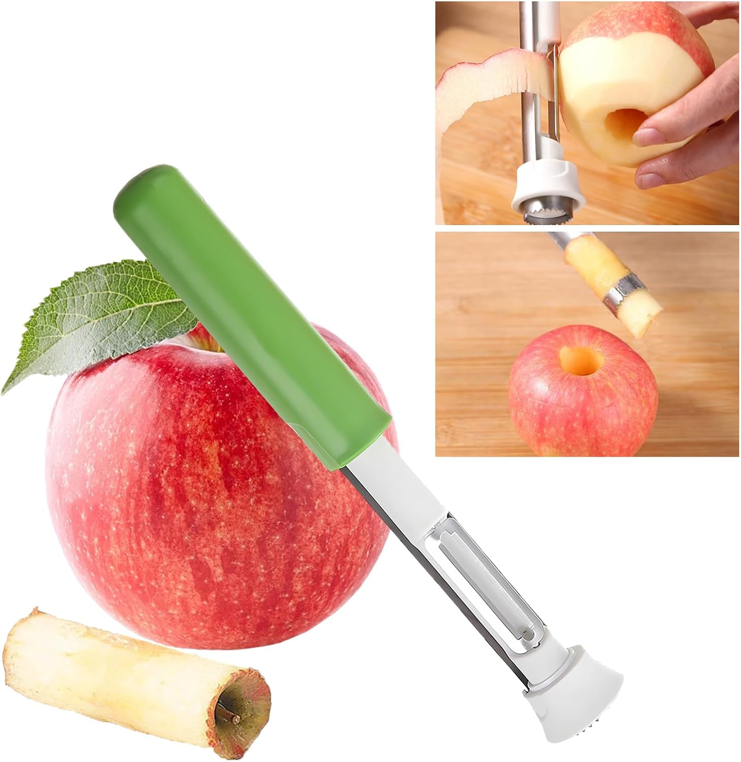 Küçük Elma Oyma Aleti Paslanmaz Çelik Mutfak Çekirdeği Temizleme Aracı Cupcake Corer Apple Soyucu Özlü Elma, Armut, Dolmalık Biber, Kek için - Görsel 3