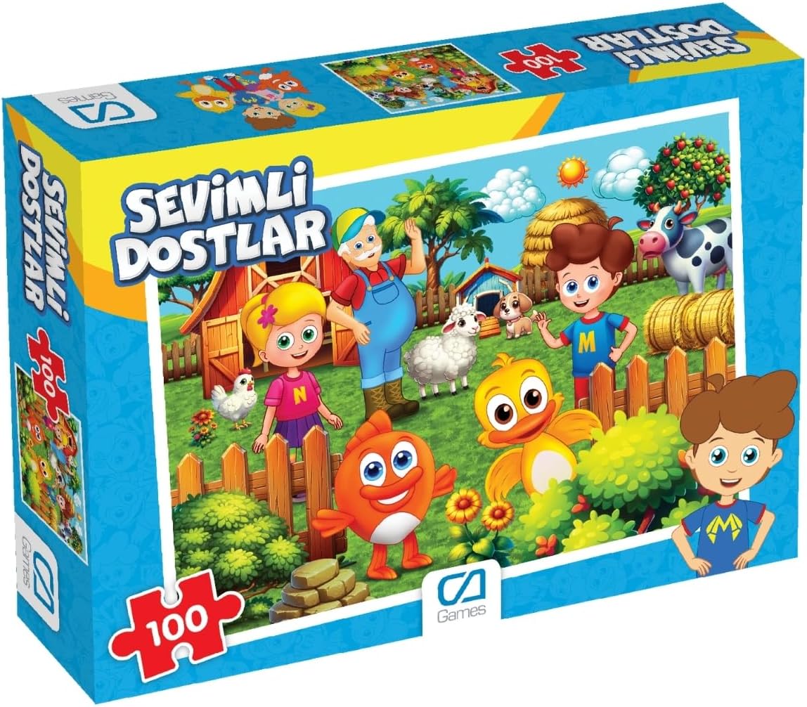 Alternative view of Sevimli Dostlar  100 Parça 34x24cm Çocuk Puzzle Yapboz Serisi