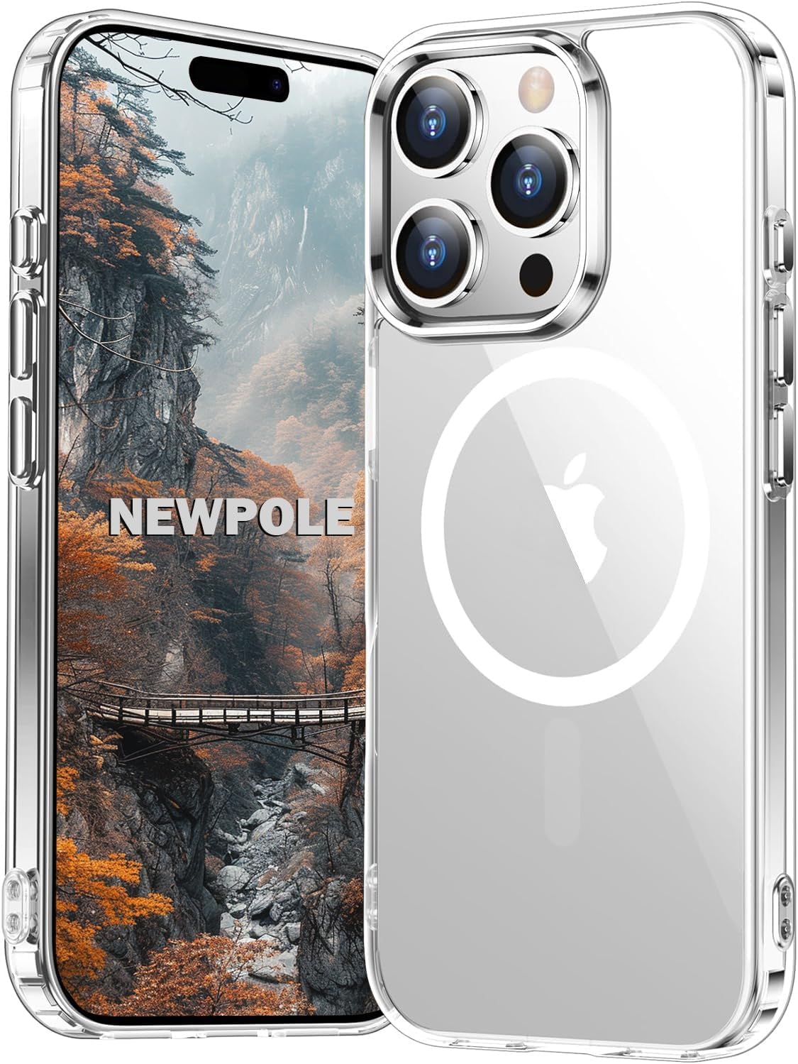 iPhone 16 Pro Max için MagSafe ile Uyumlu Kılıf Şeffaf Darbelere Dayanıklı Sararma Karşıtı Yüksek Lens Çevresi Güçlü Manyetik Tutuş Apple iPhone 16 Pro Max için MagSafe ile Uyumlu Kılıf - Görsel 2