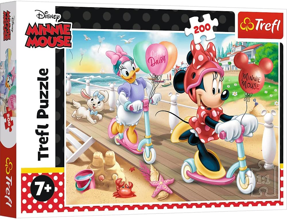 Alternative view of Puzzle Minnie On The Beach 200 Parça Yapboz