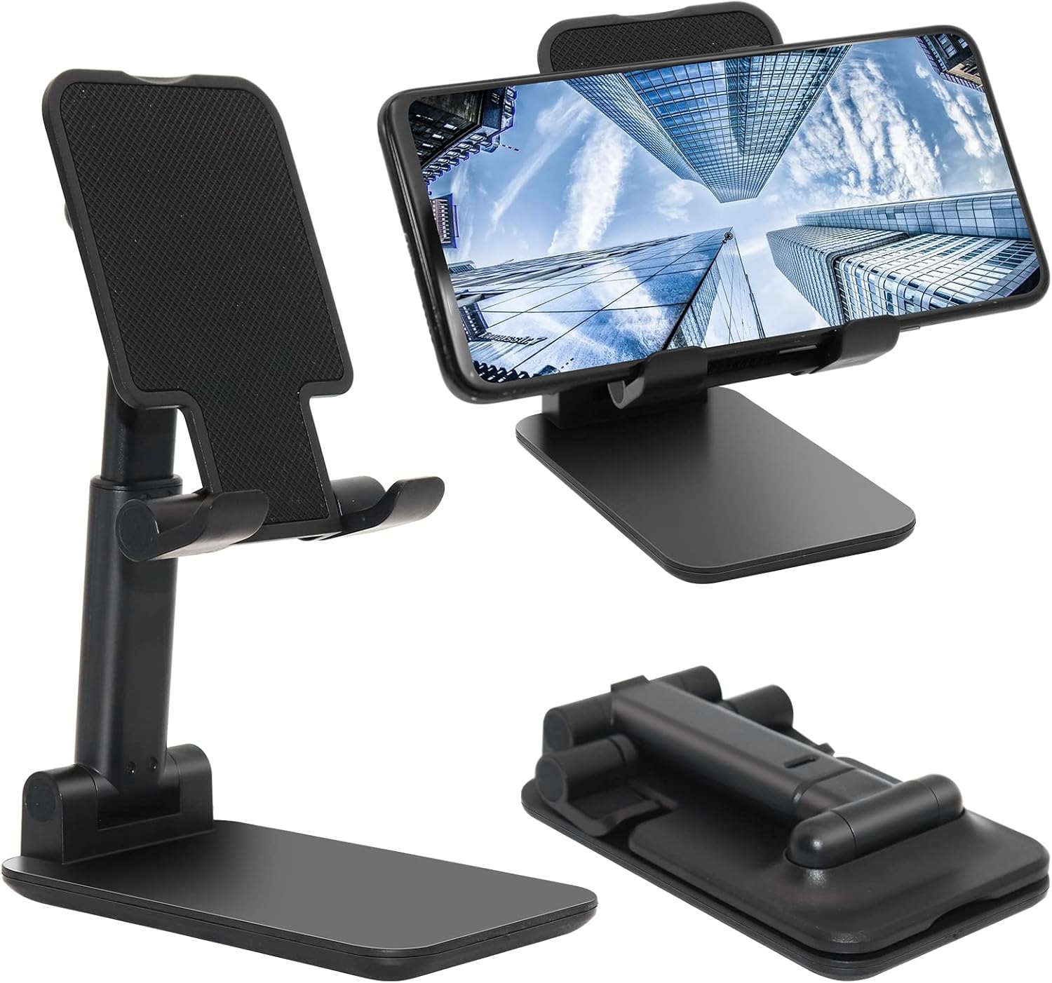 Alternative view of Cep Telefonu Standı, Katlanır Masaüstü Telefon Standı, Açı Yüksekliği Ayarlanabilir Cep Telefonu Tutacağı, Masa, Ofis, Tablet Standı Tüm Telefonlarla Uyumlu 10-25 cm Cep Telefonu/Tablet