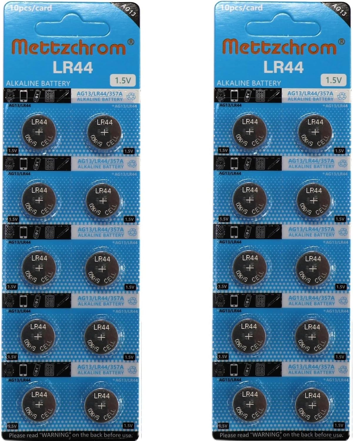 LR44 AG13 A76 357A SR44SW 1.5 Volt Alkalin Oyuncak Pili 20'li Tek Kullanımlık - Görsel 3