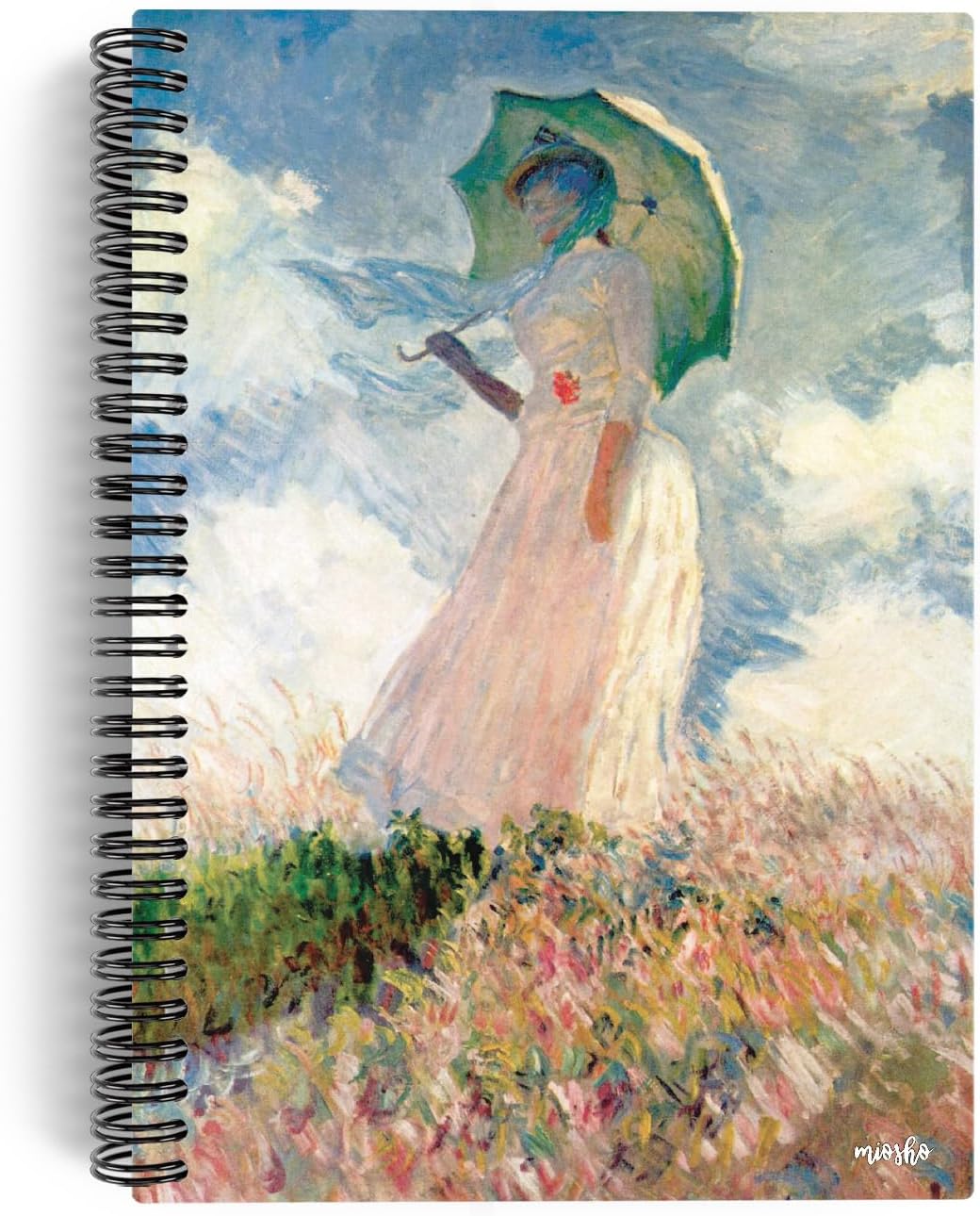 Claude Monet/Woman with a Parasol, 1886 | Spiralli Defter 11 | A5 | Çizgisiz | 100 Sayfa | Sanat - Görsel 3
