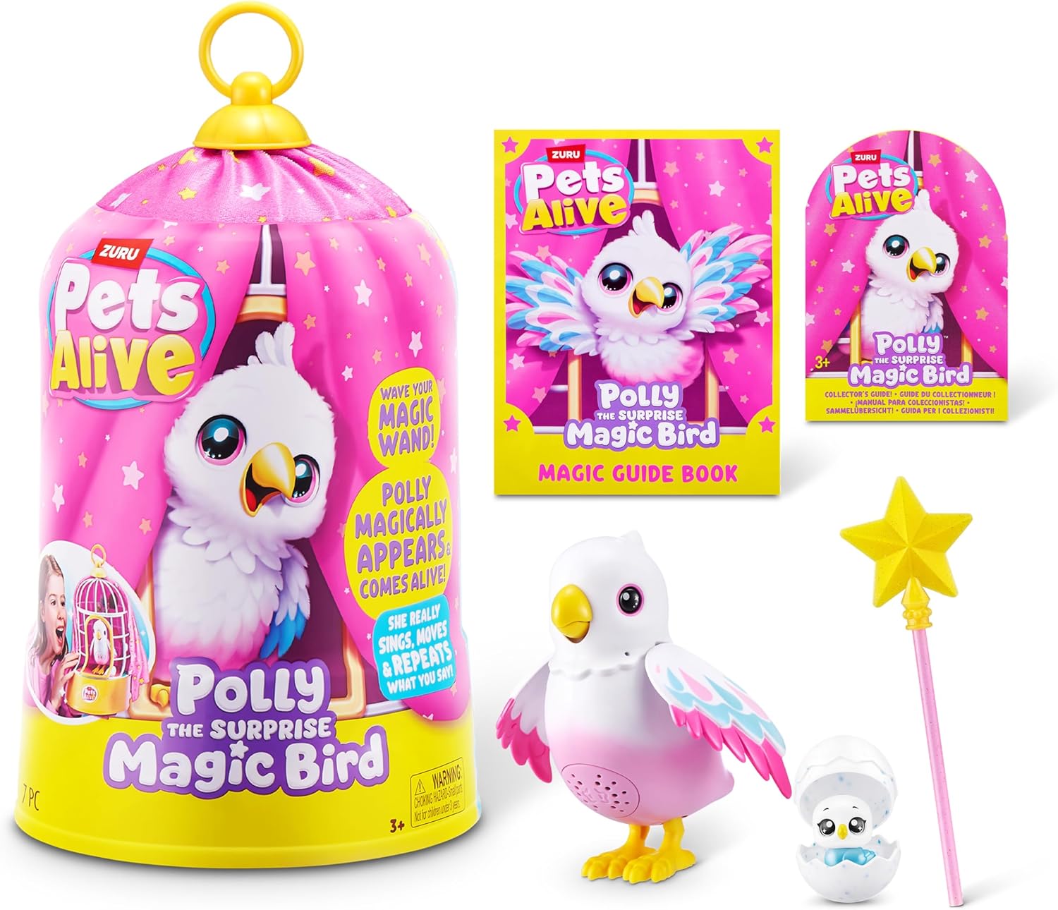 Pets Alive Zuru Polly the Magic Bird Robot Oyuncak Hayvan Kuş - Görsel 3
