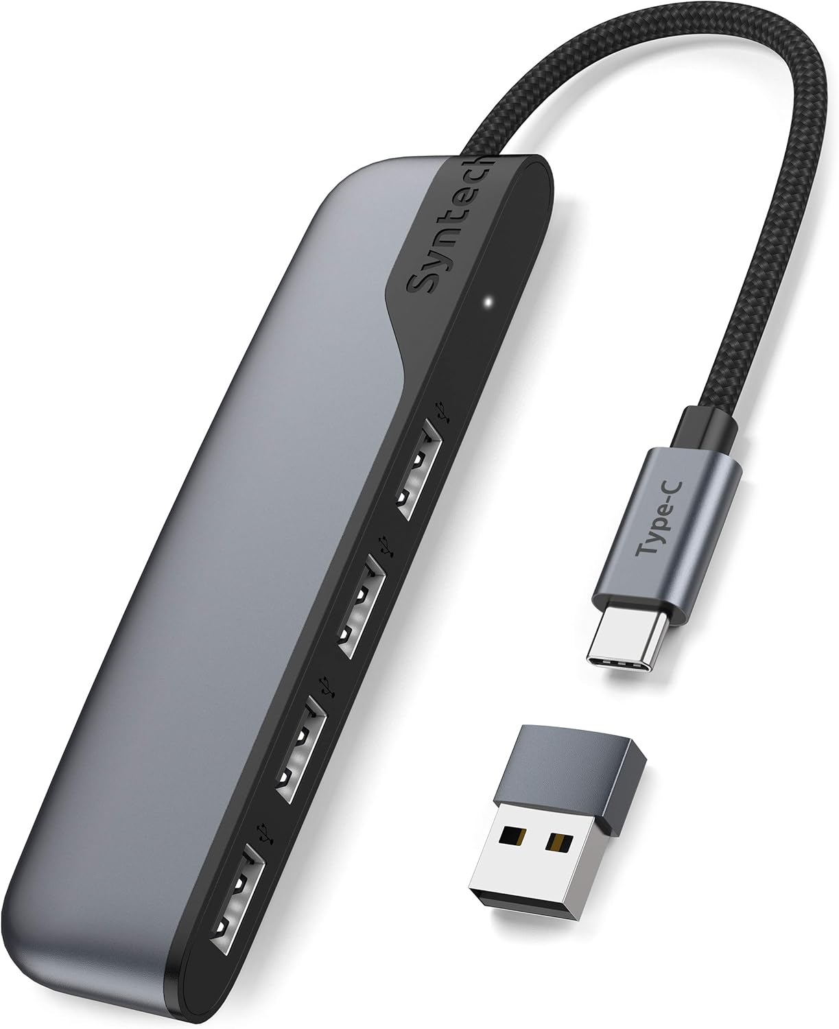 USB C - USB Hub 4 Bağlantı Noktası, Tip C - USB 3.0 Hub, USB C - USB Adaptörü (USB 2.0), Thunderbolt 3 - USB Hub Thunderbolt 4 MacBook Pro, iPad Pro, iMac, Surface ile Uyumlu - Görsel 3