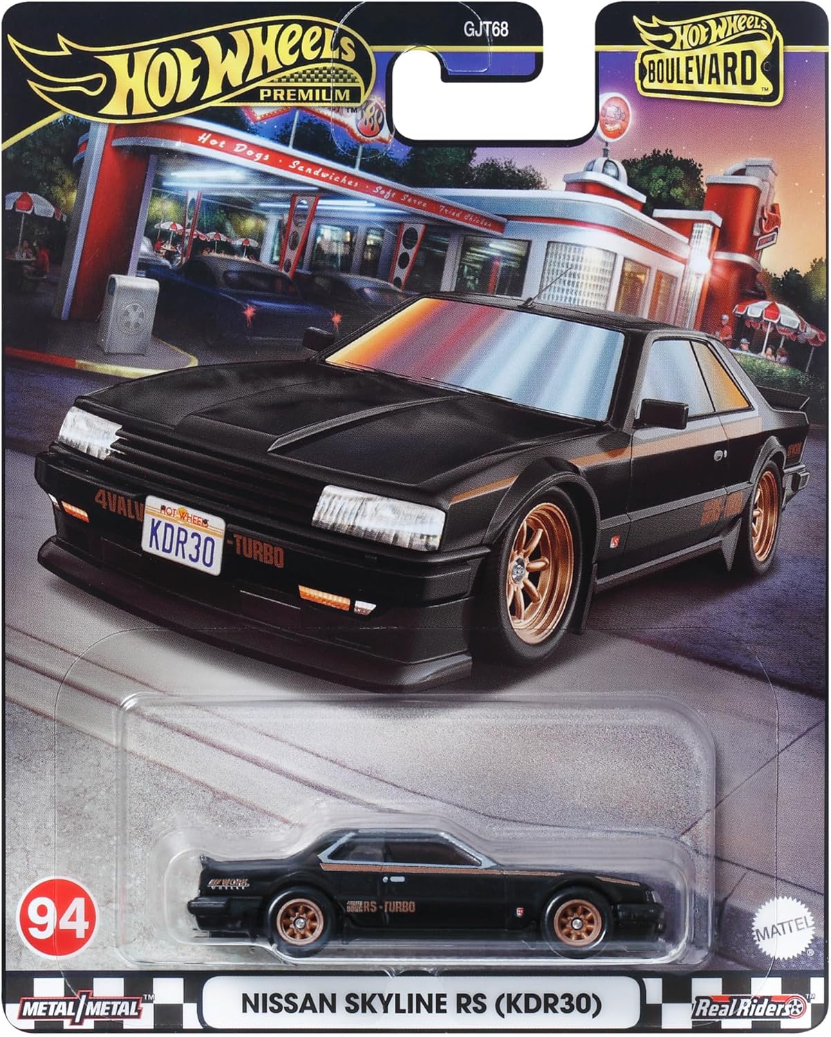 Mattel Boulevard Premium Araçlar GJT68 - HRT66 NISSAN SKYLINE RS (KDR30) - Görsel 3
