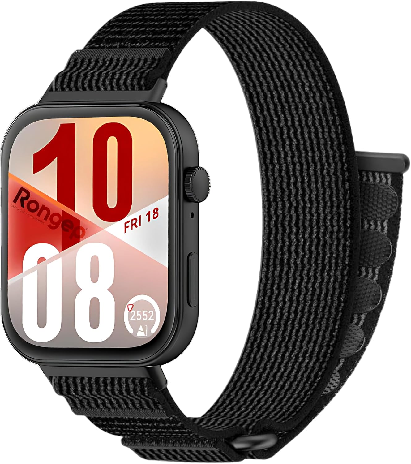 [Hook Loop]  Watch Fit 5/Fit 5 Pro/Fit 4/Fit 4 Pro/Fit 3 ile Uyumlu Kordon Cırt Cırt Tasarım Fit 5 Kordon Nefes Alabilen Terletmeyen Kumaşlı  Fit 5 Pro Kordonu