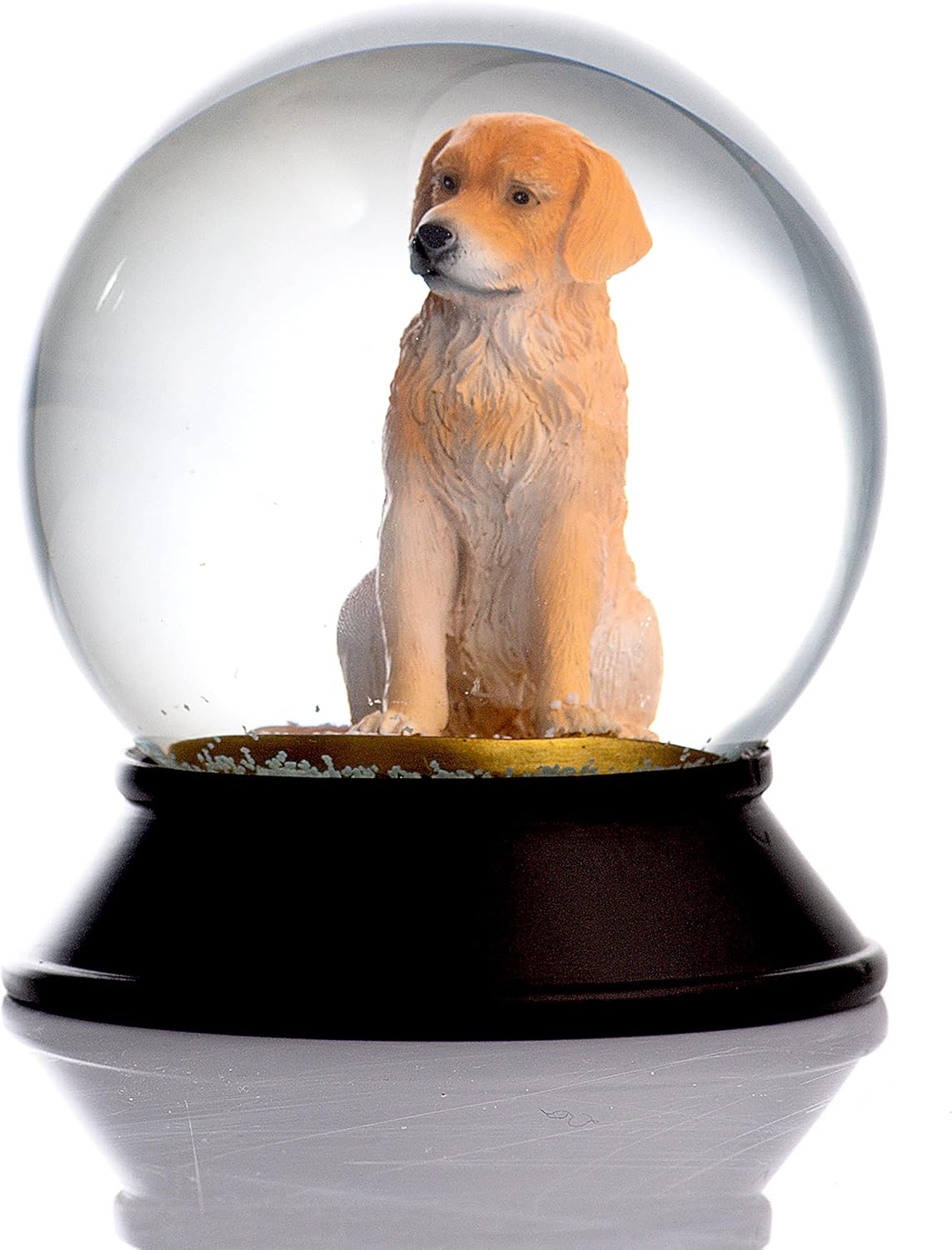 Alternative view of Cam Ve Reçine Altın Patiler Köpek Golden Retriever Kar Küresi Hediye