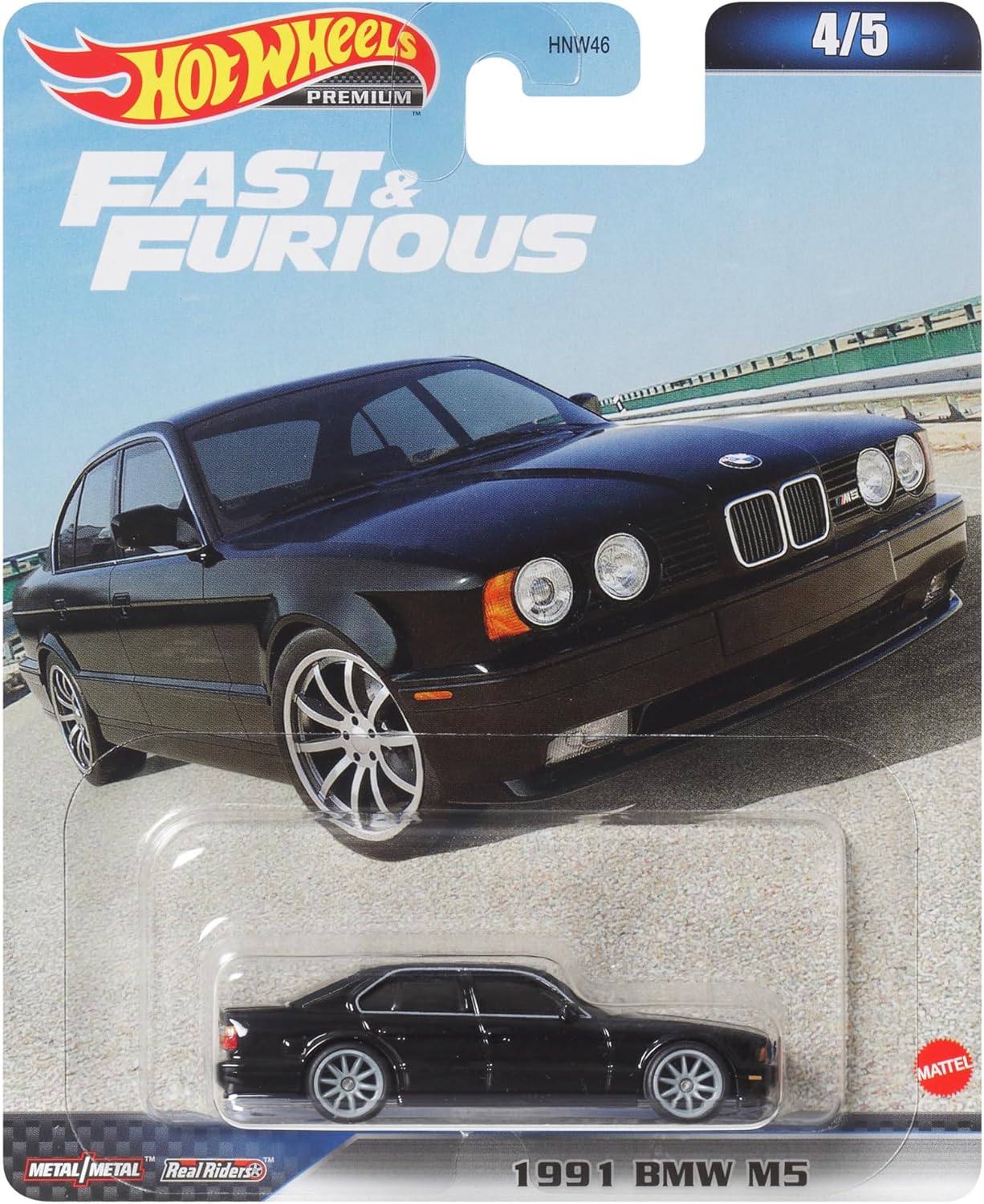 Fast and Furious Araba BMW M5 1991 Model Die Cast, Ölçek 1:64, Uzunluk 7 cm, HKD28 - Görsel 3
