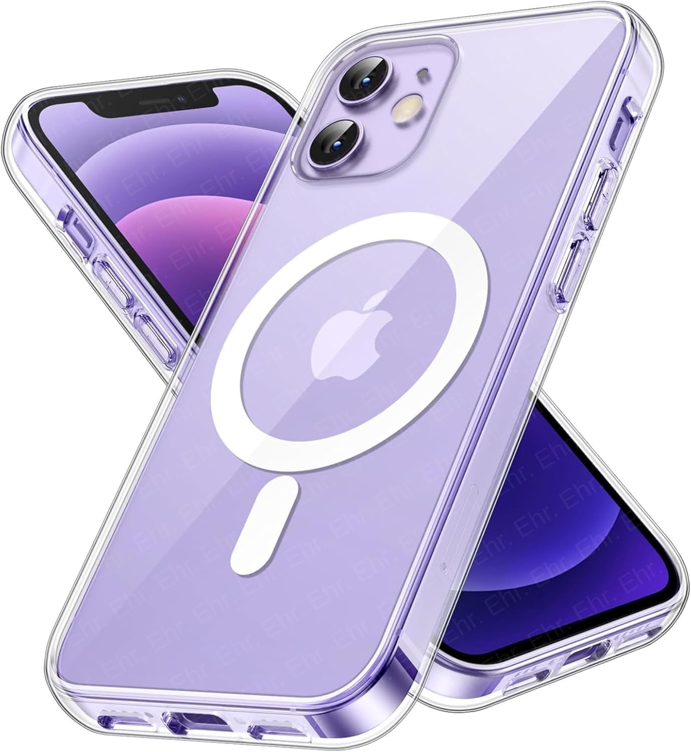 PSR Aksesuar iPhone 12/12 Pro Kılıf MagSafe Uyumlu - Kristal Şeffaf Manyetik Kablosuz Şarj Destekli Kapak, Sararma Yapmaz, Darbe Emici Koruyucu Kılıf - Görsel 3