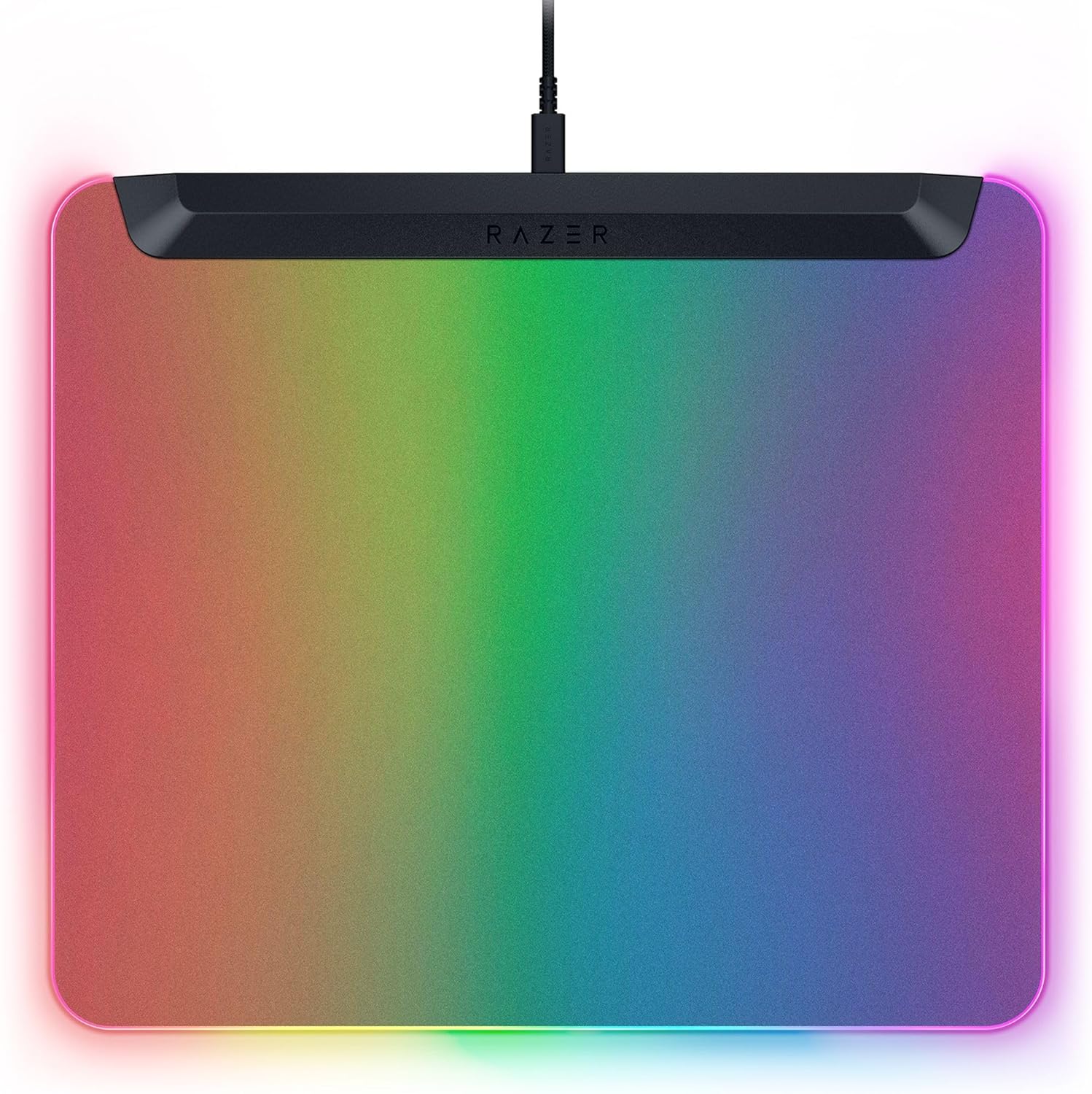 Razer Firefly V2 Pro - RGB arkadan aydınlatmalı oyun mouse matı - Entegre USB Bağlantı Noktası (15 Bölge LED Aydınlatma, Optimum İzleme için Mikro Kazınmış Dokulu Yüzey) Siyah - Görsel 2