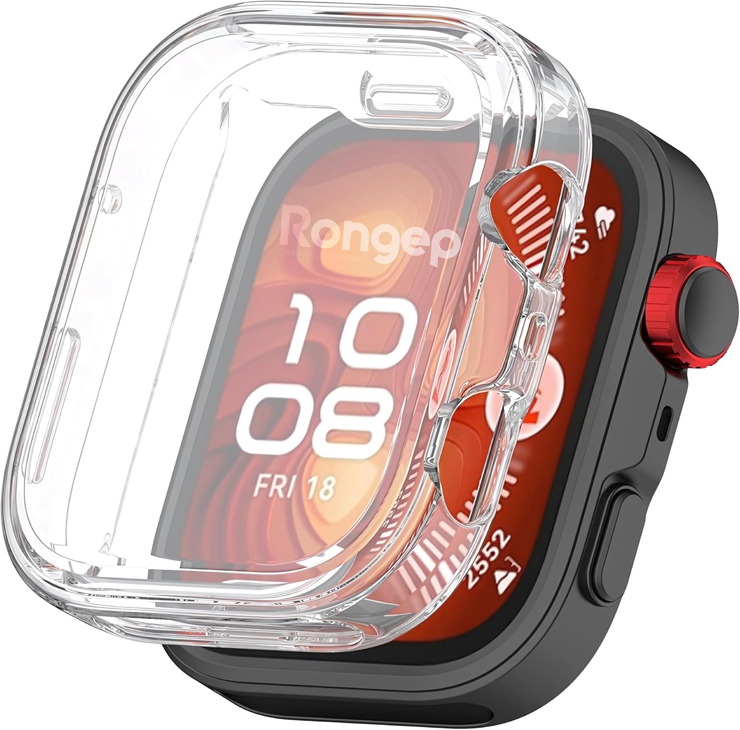 Alternative view of Watch Fit 4 Pro için 360° Kasa Koruyucu Yumuşak TPU Kılıf Dokunmatiği ve Netliği Etkilemeyen Fit 4 Pro Ekran Koruyucu Kılıf Darbelere Karşı  Watch Fit4 Pro Koruma (Şeffaf)