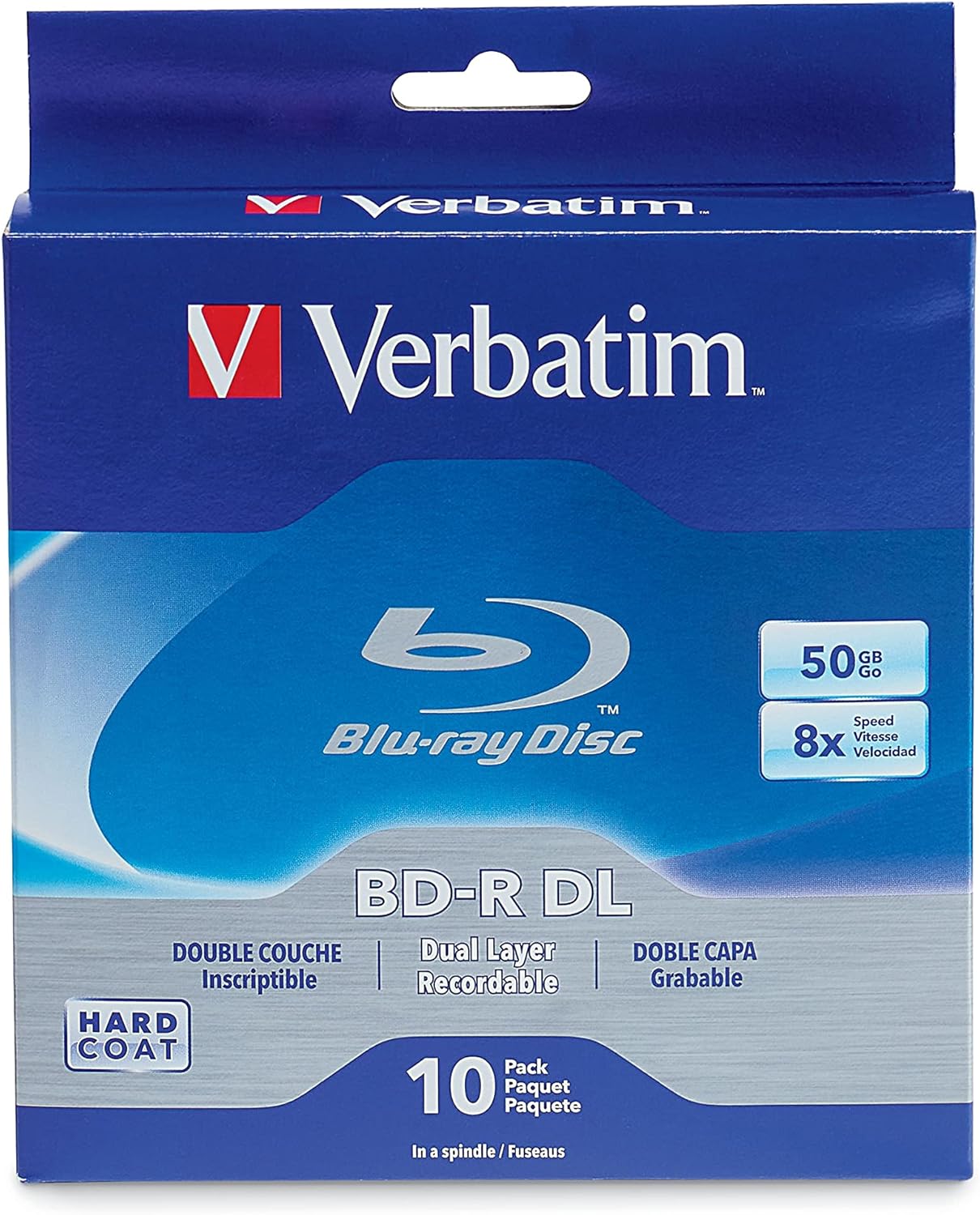 Alternative view of Verbatim BD-R 97335 Blu-ray medya diski, 50 GB, 8 x yazılabilir, çift katlı, 10 adet