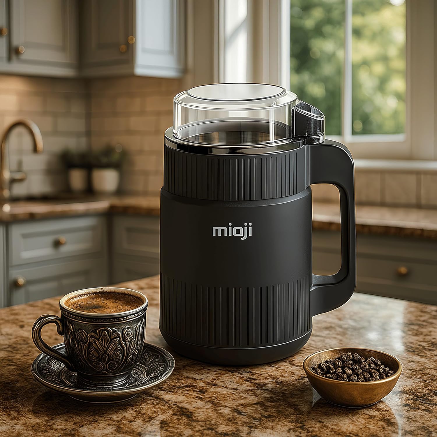 Mioji CG34 500W Paslanmaz Çelik Bıçak Kompakt Baharat ve Kahve Öğütücü Siyah - Görsel 3