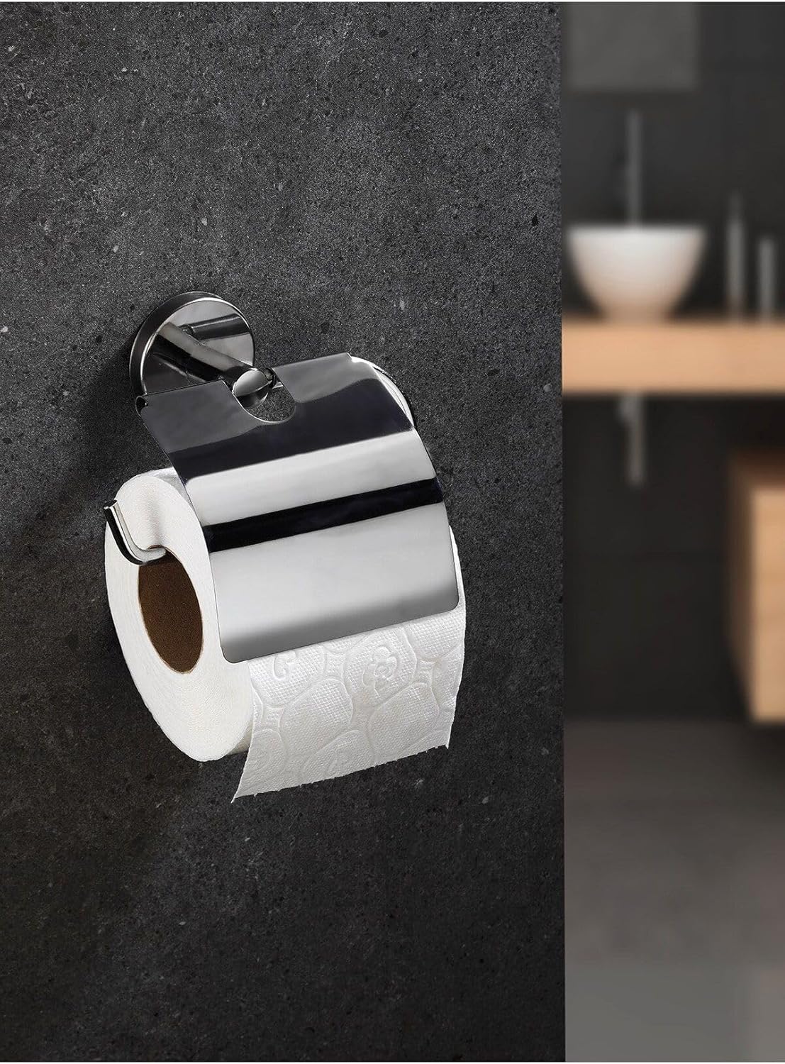 Alternative view of Delmeye Son Yapışkanlı Tuvalet Kağıtlığı Wc Kağıtlık Tutucu Krom Yk-703
