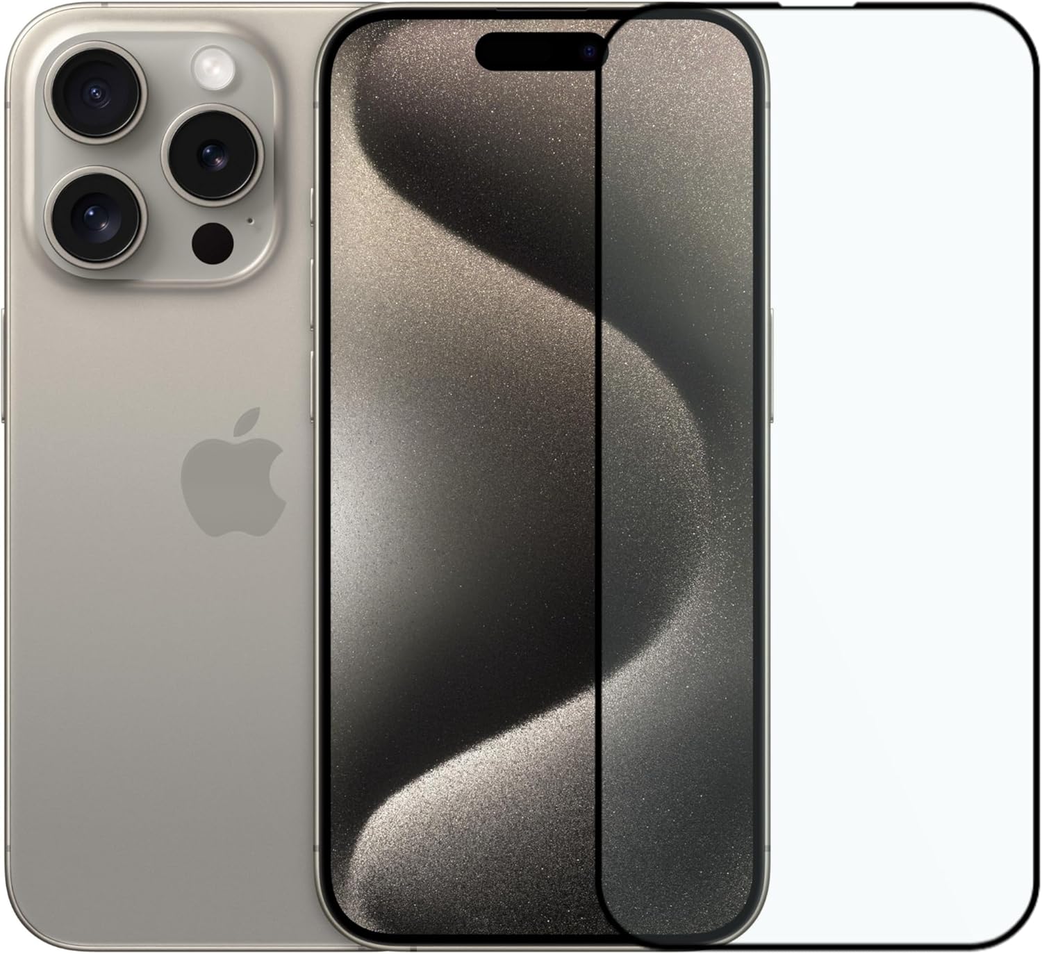 Tam Kaplayan Parmak İzi Bırakmayan Safir Ekran Koruyucu Cam, iPhone 15 Pro İle Uyumlu - Görsel 3