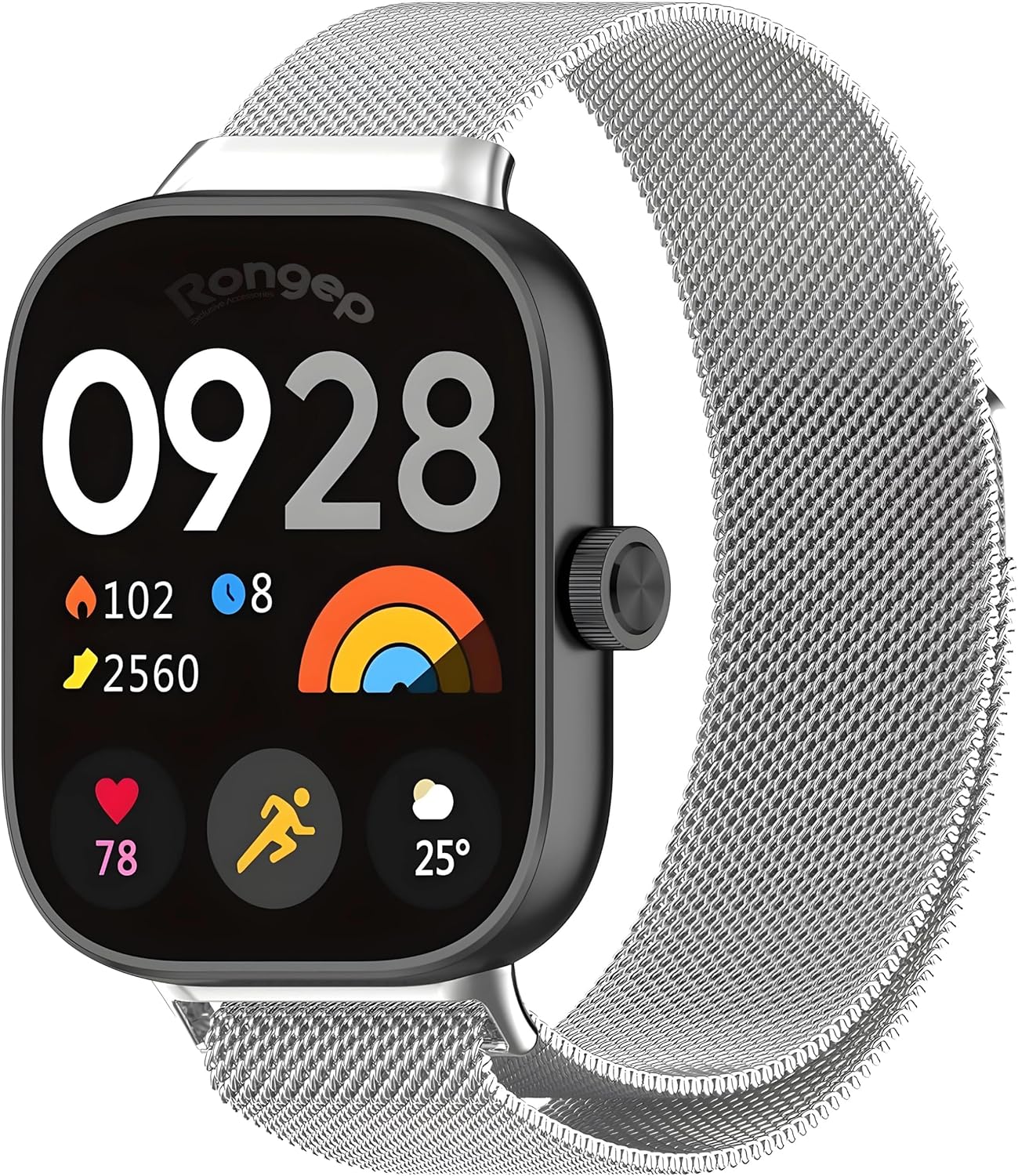 Alternative view of [Milano Loop] Xiaomi Redmi Watch 6/5/4/Mi Band 10 Pro/9 Pro/8 Pro için Kordon Manyetik Tasarımlı Terletmeyen Mi Band 10 Pro Kordon Nefes Alabilen Metal Hasır Redmi Watch 6 Kordonu