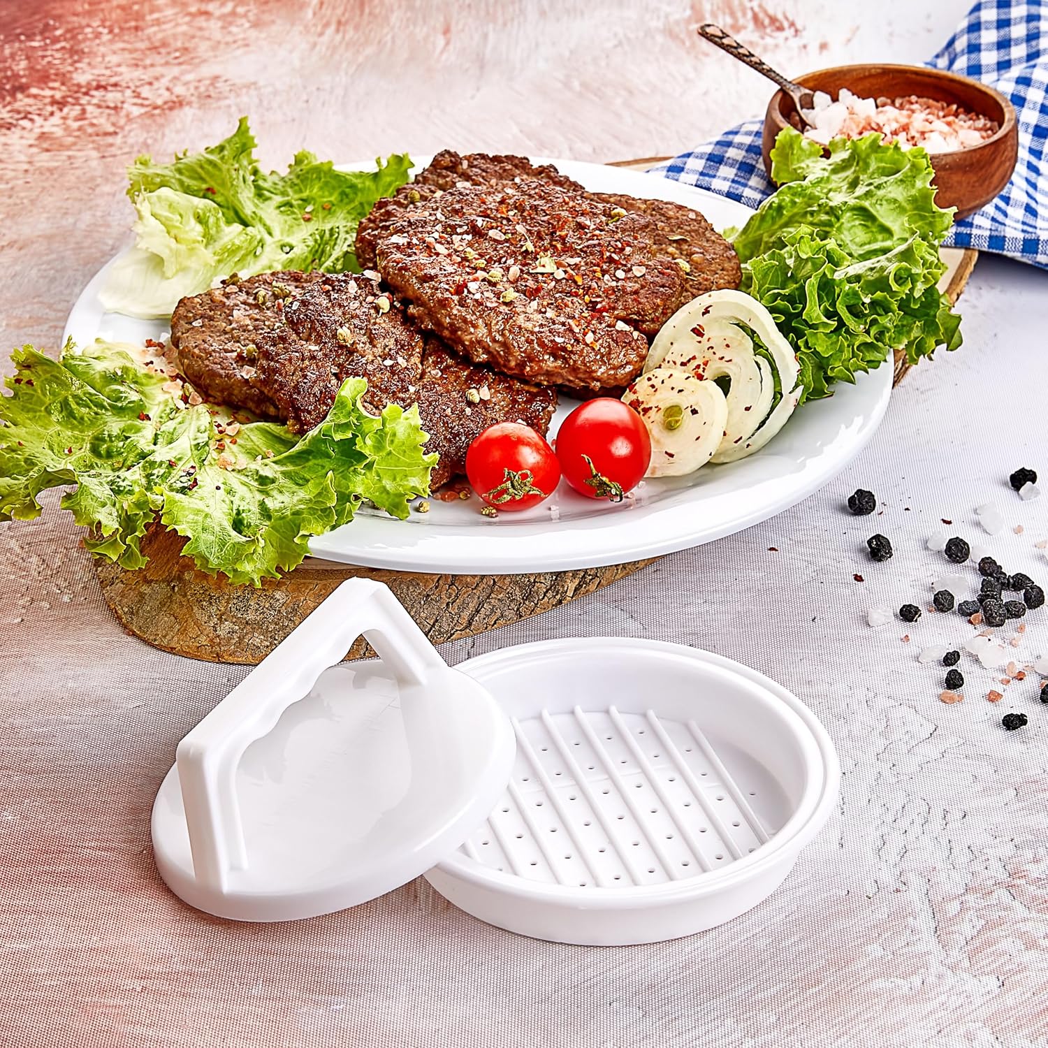 Hamburger Köfte Presi - Ev Yapımı Burger Kalıbı - Görsel 3